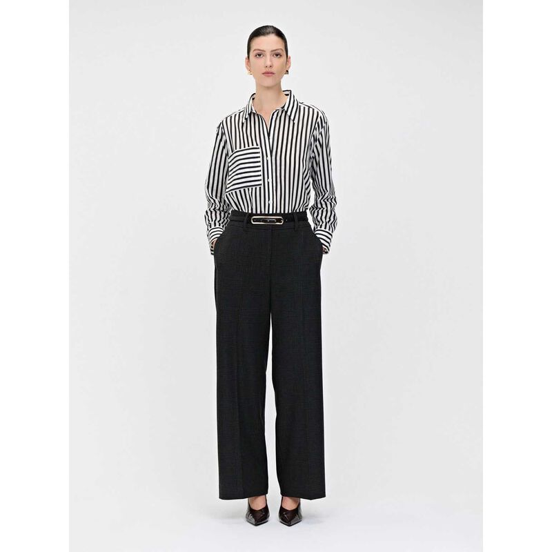 Veronika Maine Houndstooth Check Wide Leg Pant image number 2